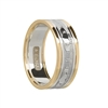 10k White Gold Ladies Claddagh Wedding Ring 8.5mm