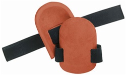 CLCV310 MOLDED, NATURAL RUBBER KNEEPADS WITH ELASTIC STRAPS