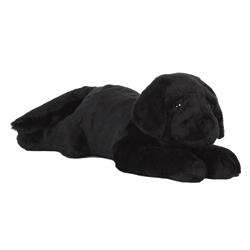 Black Lab Dog Super Flopsie 28" Long