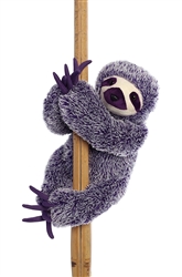 Sloth Purple Destination Station by Aurora World 11" High Sitting