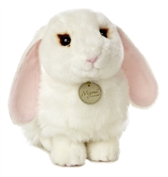 Lop Eared White Bunny Miyoni Collection 7" L