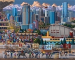 Calgary Dowdle Folk Art 500 Piece Puzzle