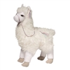 Evelyn White Llama 12" H