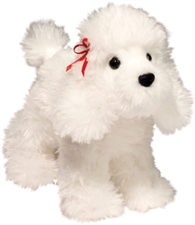 Gina White Poodle  8" Long