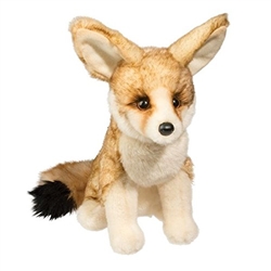 Sly Fennec Fox Sitting 11" H