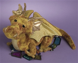 Golden Topaz Dragon 7"h