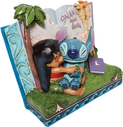 Jim Shore Enesco Disney Traditions Lilo & Stitch Story Book 5.75" H