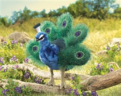 Small Peacock Puppet by Folkmanis