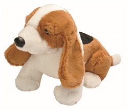 Basset Hound Sitting  Dog Cuddlekins 12" L