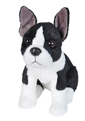 Boston Terrier Sitting Cuddlekins 10"H