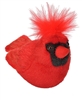 Cardinal with sound Audubon II collection 5" H 5" Long