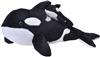 Mom and Baby Orca Whale Plush Toy 15" L
