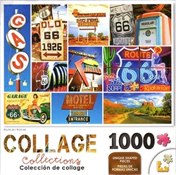 Collage Route 66 1000 Piece Puzzle