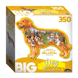 Big Dog Shaped 350 Piece Puzzle