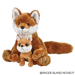 Fox wtih Baby 11" H