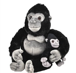 Gorilla wtih Baby 10" H