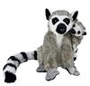 Ring Tail Lemur wtih Baby 10" H