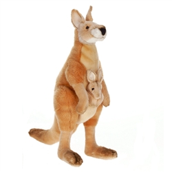 Kangaroo Mama and Joey 18"h