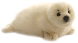 White Seal Lying Plush Toy 12" L
