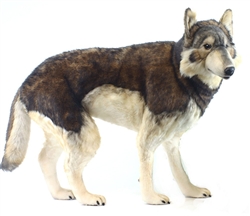 Hansa Timber Wolf Standing 39" L