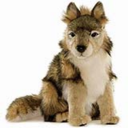 Hansa Wolf Cub Sitting 12" H