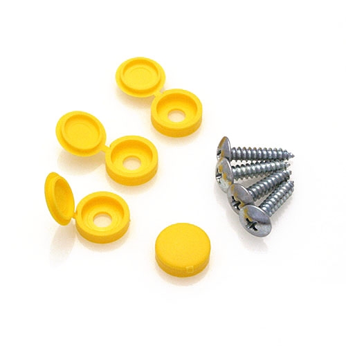 Mounting Screws and Yellow Covers for STC8090 Skid Clamp Bases