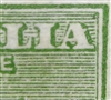 Kangaroo flaw ACSC 1(2)d Break to right leg of "A" in "LIA" SG 1 variety First watermark Â½d green