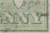 Kangaroo flaw ACSC 1(1)e White flaw on left base of second "N" of "PENNY" SG 1 variety First watermark Â½d green