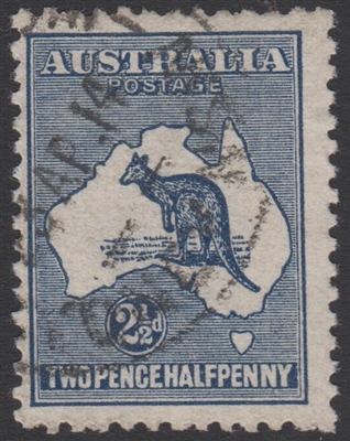 Kangaroo SG 4 First watermark die II 2Â½d