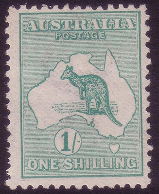 Kangaroo SG 11 MHOG First watermark 1/- die II