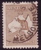 Kangaroo SG 29 2nd watermark 2/- brown