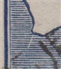 Kangaroo flaw ACSC 11(2)e White scratch extending from Cape Leeuwin SG 36 variety third watermark 2Â½d Two Pence Halfpenny indigo