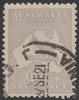 Kangaroo SG 38b ACSC 19E 3rd watermark 6d Dull Grey-Blue Die II