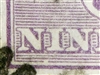 Kangaroo flaw 26(2)e 2L4 Break in bottom inner frame under "NI" of "NINE" 9d Nine Pence 3rd Watermark SG 39 listed variety