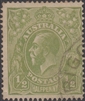 KGV SG 48 BW ACSC 65E 1918 Â½d yellowish-green