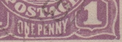 KGV SG 57 BW ACSC 76(4)vb listed flaw VIII/60 1d violet