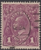 KGV SG 57 BW ACSC 76D 1922 1d purple Australia