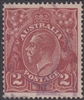 KGV SG 78a BW ACSC 97 1924 2d Two Pence Bright red-brown