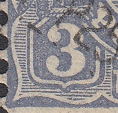 KGV SG 128 BW ACSC 109j listed flaw 8L11 3d blue