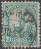 NSW SG 349a 1905-1910 two shillings six pence blue-green