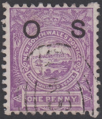 NSW SG O39 1888-1890 one penny OS overprint View of Sydney