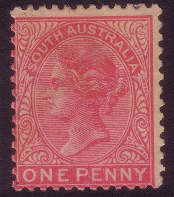 SA SG 294 MH 1905-1911  one penny. Perforation 12x11.5