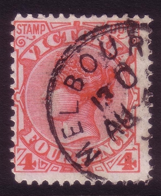 VIC SG 337 1896-99 Four Pence red