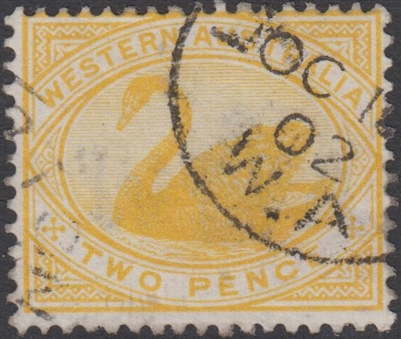 WA SG 113 1898-1907 2d bright yellow