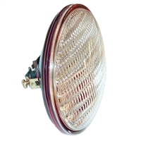 12-volt Sealed-Beam Combination Rear Lamp w/ transparent red background using separate bulb