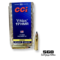 CCI V-MAX 17 HMR 17 GRAIN POLYMER TIP 2550 FPS 50 ROUND BOX