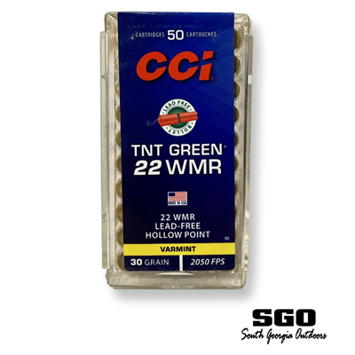 CCI 22 MAG WMR 30GR TNT 50 RND BOX GREEN HP 2050 FPS