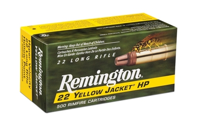 Remington 22lr HYPER VELOCITY Yellow Jacket HP 500 rnd box *BRICK*