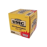 REMINGTON UMC 223 REMINGTON 45GR JHP 200 ROUND MEGA PACK