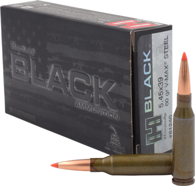 HORNADY BLACK 5.45X39 20RND BOX V-MAX STEEL